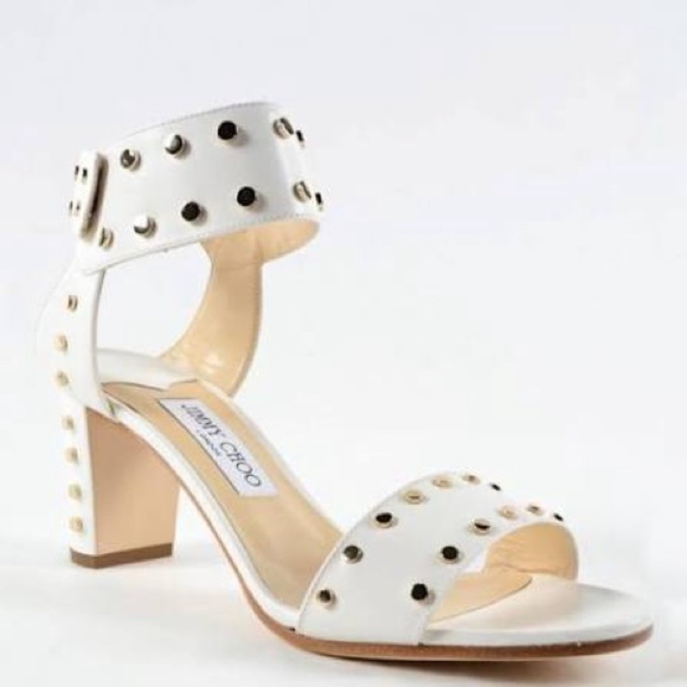 NWOT Jimmy Choo Veto Studded Heel Sandals